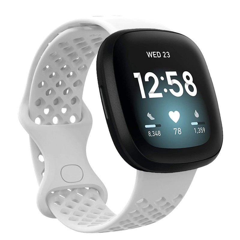Dây Đeo Silicon Thoáng Khí Cho Đồng Hồ Thông Minh Fitbit Versa 3