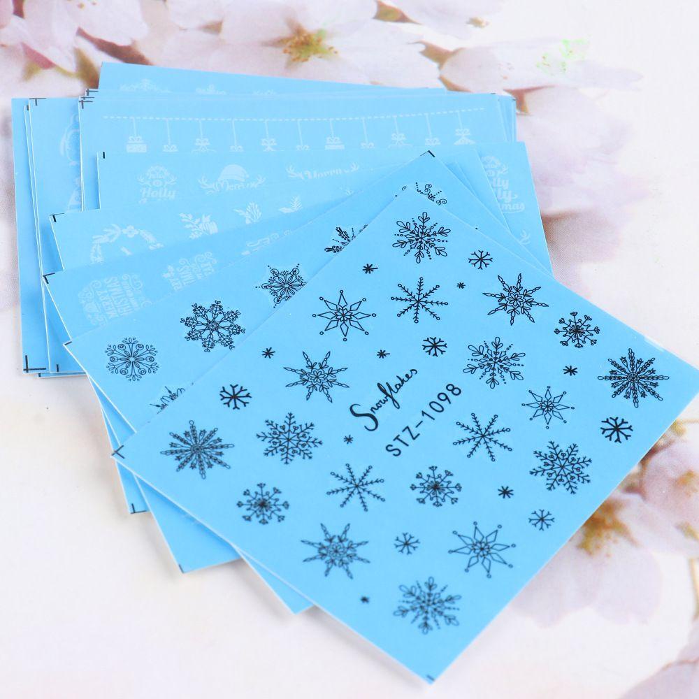 CACTU Set 1 / 4 Sticker Dán Móng Hoạ Tiết Giáng Sinh