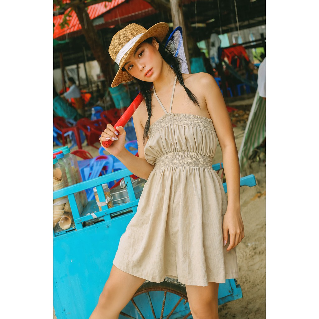 Bộ liền quần Jumpsuit ngắn cột dây MIEU - HM11