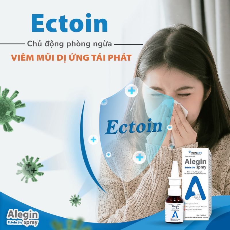 Xịt Mũi Alegin Spray Giúp Ngăn Ngừa Và Giảm Viêm Mũi Dị Ứng, An Toàn Cho Trẻ Sơ Sinh Và Phụ Nữ Có Thai 20ml