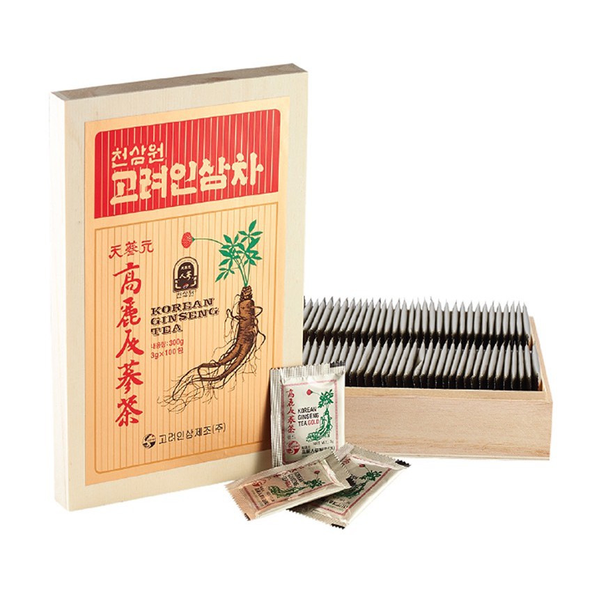 TRÀ SÂM HÀN QUỐC KOREAN GINSENG TEA - DẠNG HỘP GỖ