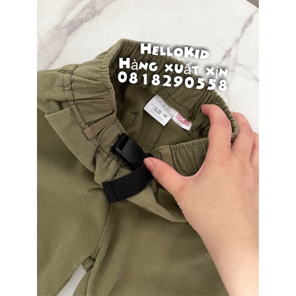 Q157 - Quần baggy kaki rêu zr cho bé