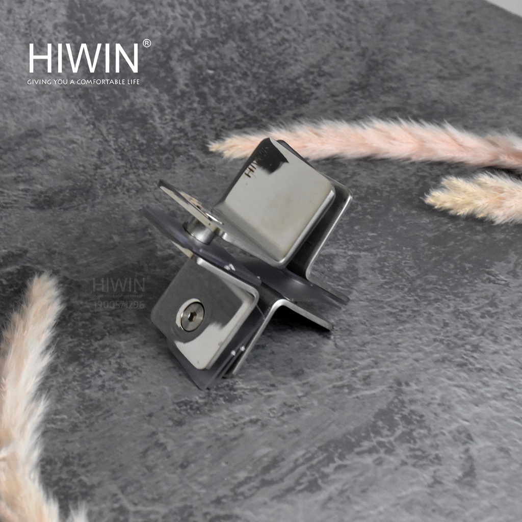 Kẹp định vị dùng cho phòng tắm kính đôi inox 304 Hiwin FC-092B