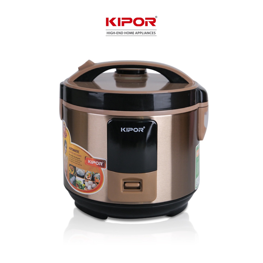 Nồi cơm điện KIPOR KP-N1512 - 1.2L - Nồi cơ chống dính TEFLON 5 lớp dầy 3mm nặng 690G - Bảo hành tại nhà 12 tháng