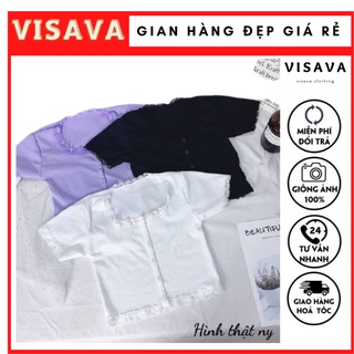 ÁO PHỐI REN CÀI NÚT