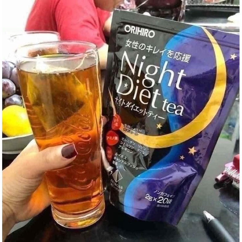 [Hàng _ Nhật]  Trà Đêm O.ri.hi.ro Night Diet Tea giảm cân Nhật Bản