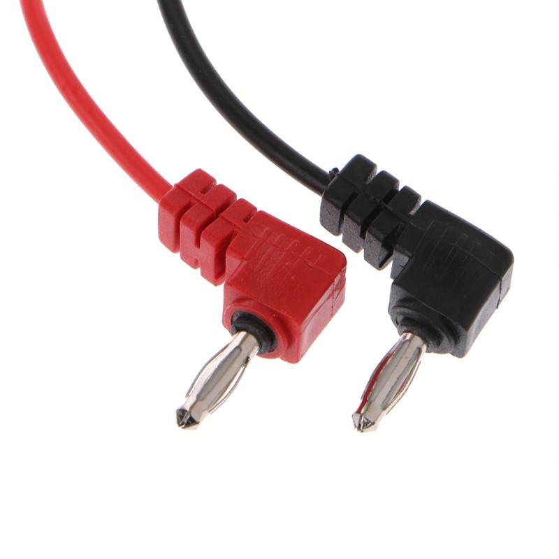 neva* 63cm Power Supply Test Lead Cable Kit 2 Alligator Clip 2 Banana Plug 4 Hook Clip