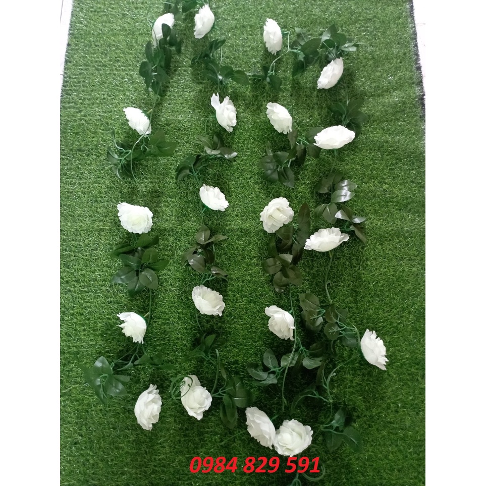 Dây hồng leo, hoa giả trang trí nhà cửa