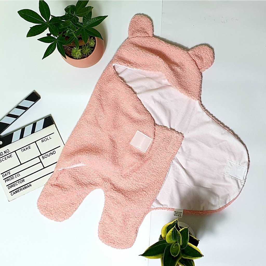 Ủ gấu long có chân,chăn quấn ủ kén cho bé sơ sinh