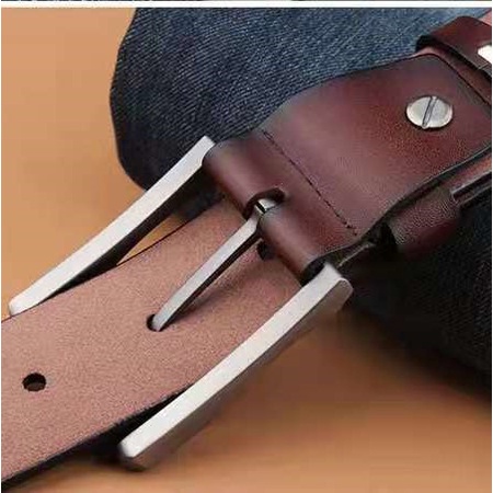 Thắt lưng nam khóa ghim dây nịt nam sang trọng lịch lãm cao cấp thời trang