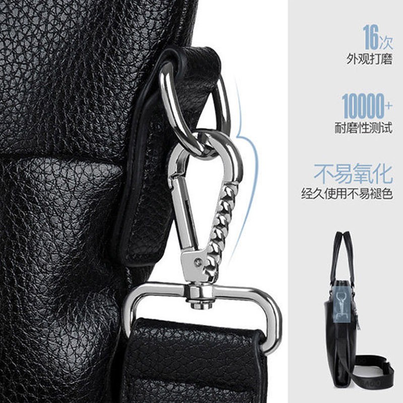 Kết cấu da túi xách nam túi xách kinh doanh cặp đeo vai túi xách | BigBuy360 - bigbuy360.vn