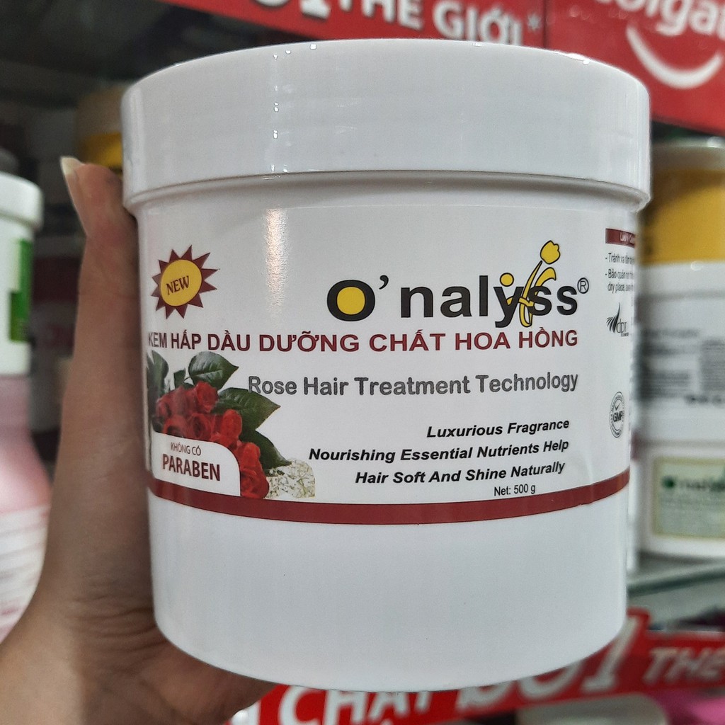 Kem Hấp Dầu O'nalyss Hương Hoa Hồng 500g