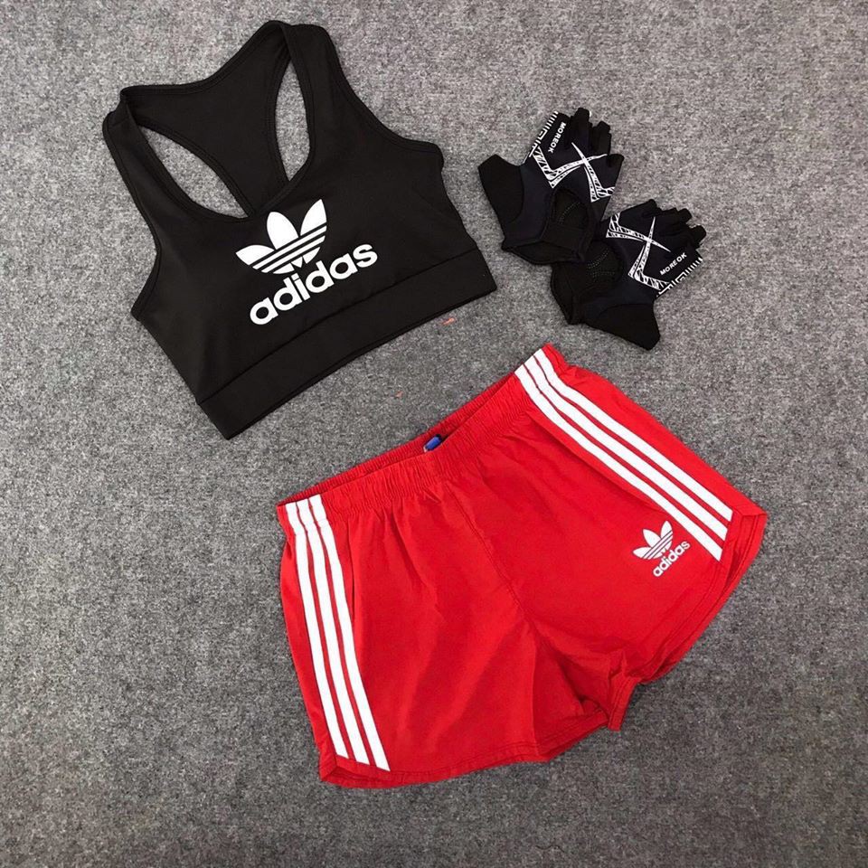 Set đùi tập gym yoga addidas