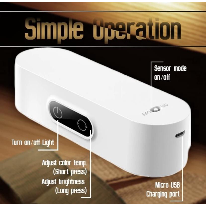 Đèn LED Để Bàn Từ Tính Có Thể Sạc Lại Tiện Dụng