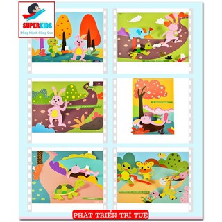 Đồ Chơi Dán Tranh [𝗛𝗢𝗧 𝗜𝗧𝗘𝗠] Tranh Dán Mỹ Thuật