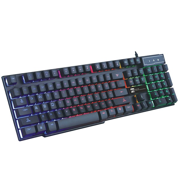 Bàn phím Keyboard R8 - 1822 GiẢ CƠ CHUYÊN GAME LED  USB. Vi Tính Quốc Duy