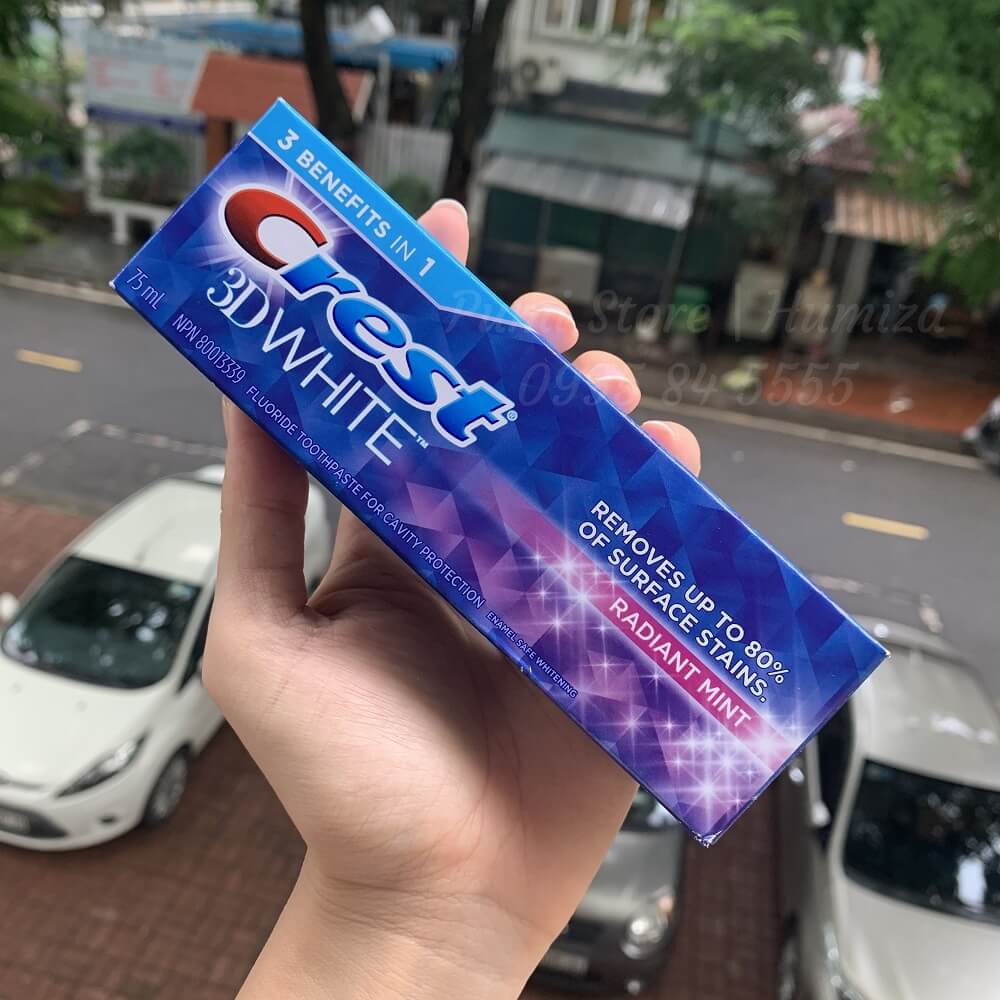 Kem đánh răng Crest 3D White 75ml
