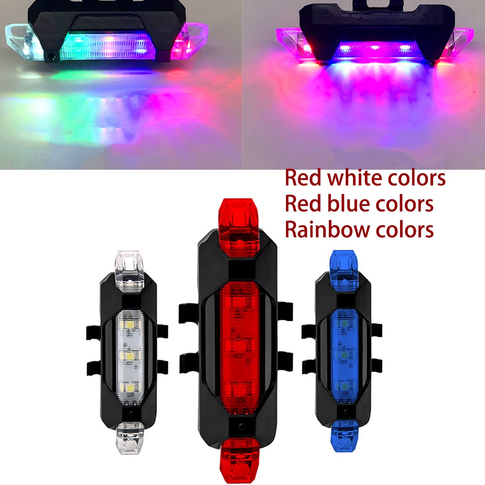 Xe Đạp Họa Tiết Rằn Ri Nét Ta 016RAR USB Sạc Mtb Seatpost Đỏ Cảnh Báo Đèn Pin Mũ Bảo Hiểm Đèn LED Nhiều Chế Độ LED Thông Minh Đi Xe Đạp Lưng Phía Sau Đèn