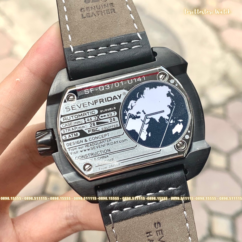 Đồng Hồ Nam  - Automatic - Hộp Gỗ, Sách, Thẻ Bảo Hành 2 năm , Khăn, Dây Cao Su Cao Cấp Tặng Kèm