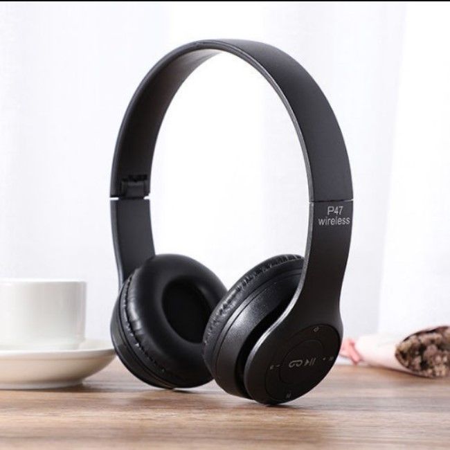 Tai nghe bluetooth không dây chụp tai mèo headphone nghe nhạc điện thoại dùng được cho cả laptop máy tính pc chống ồn