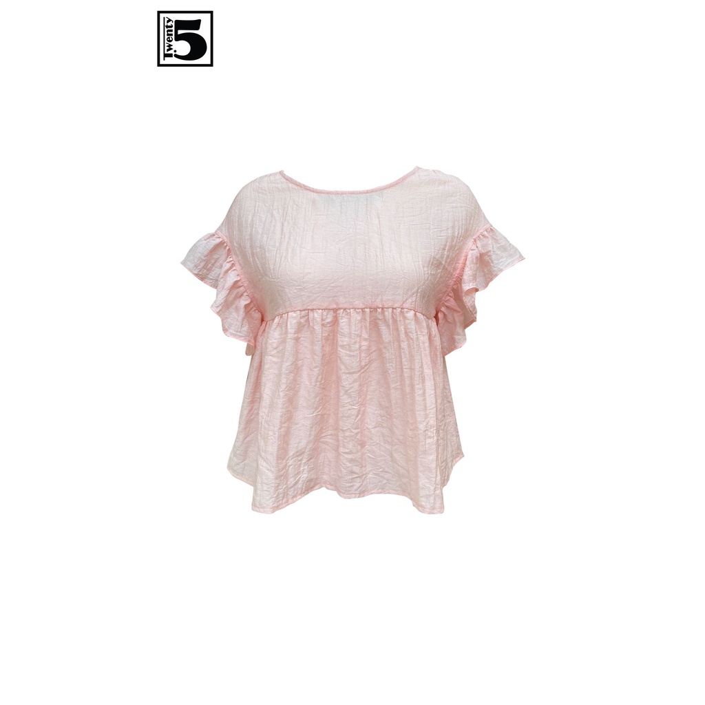 Áo nữ baby doll nhún tay ngực Twentyfive N1038