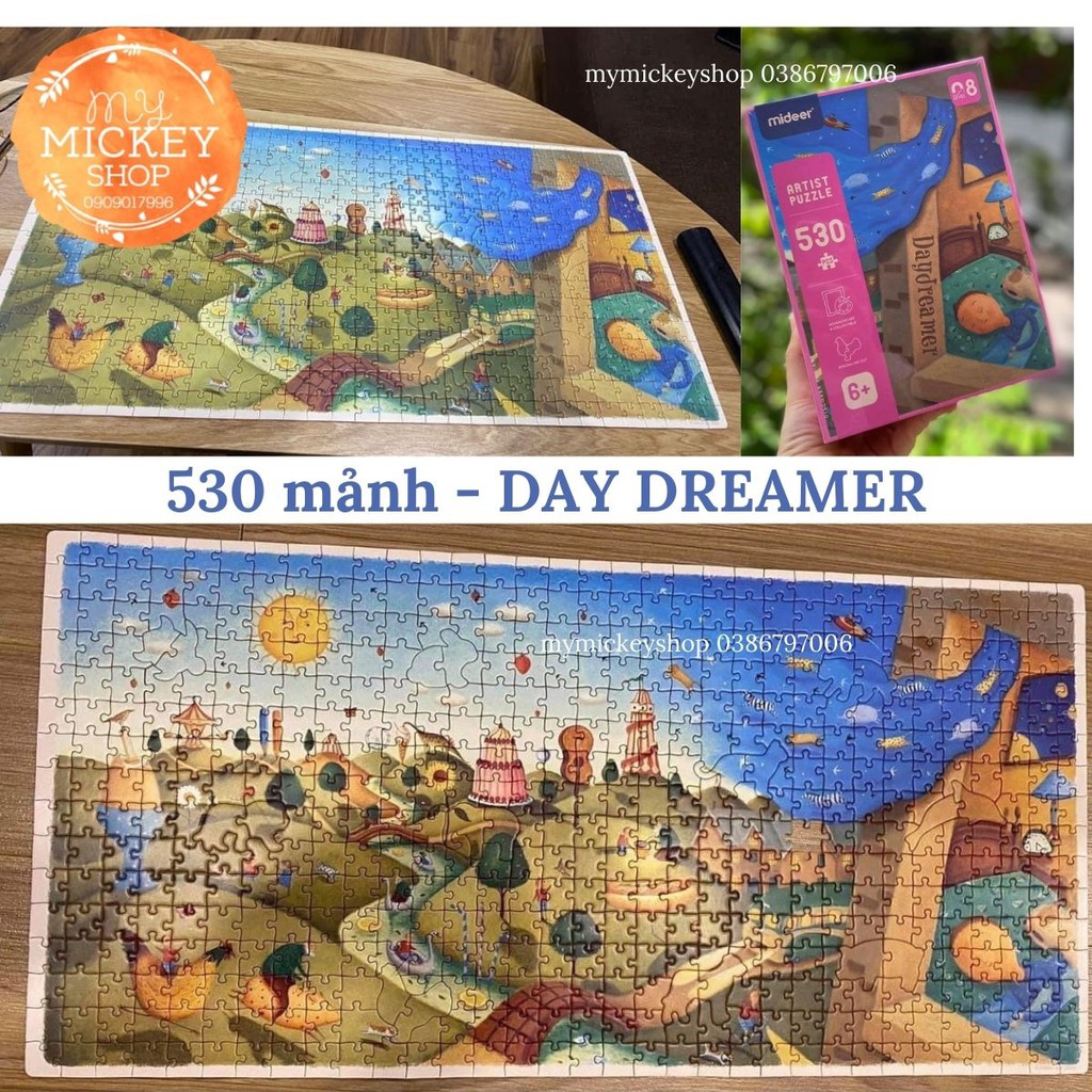 Mideer Puzzle Trò chơi xếp hình từ 530 mảnh đến 1000 mảnh có 4 mẫu cho bé từ 7 tuổi MD3127 MD3131 Mymickeyshop