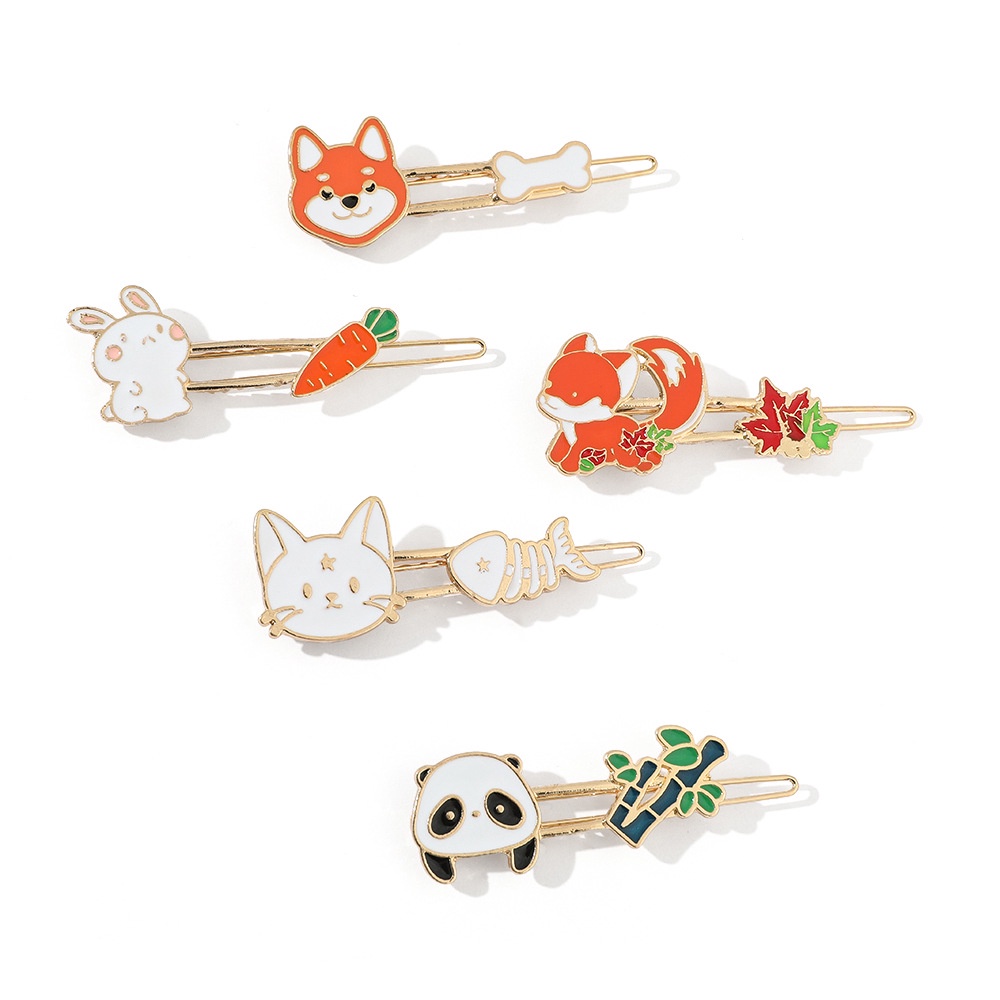 Kẹp tóc QIHE JEWELRY hình động vật hoạt hình xinh xắn cho bé gái
