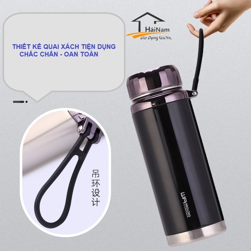 Bình nước giữ nhiệt kim cương nóng lạnh chất liệu inox 304 cao cấp,bình giữ nhiệt đựng nước thể tích 1000, 1200, 1500 ml
