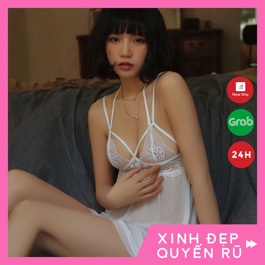 Váy ngủ 2 dây ren nữ sexy gợi cảm cao cấp Yolo Sexy | BigBuy360 - bigbuy360.vn