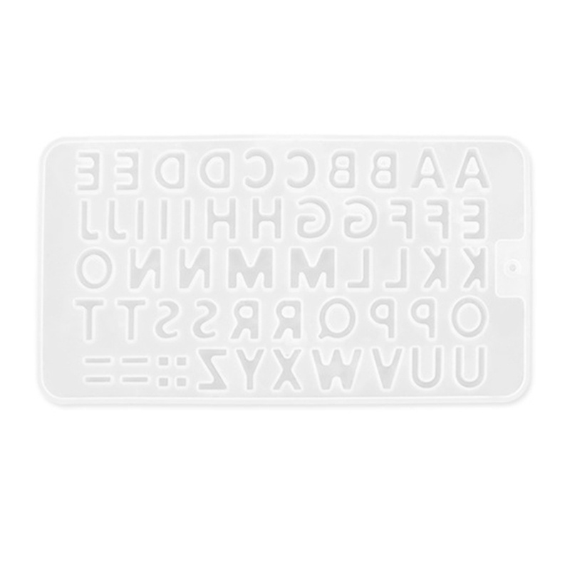 Khuôn silicone làm mặt trang sức hình chữ cái DIY