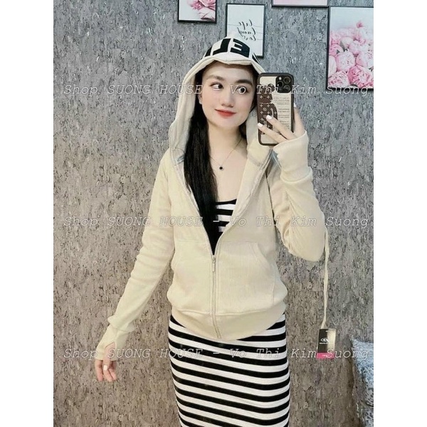 Áo Khoác Nữ GELIN Chất Thun Gân Dày Mịn 4 Túi Cao Cấp Hàng Chuẩn Shop Lớn