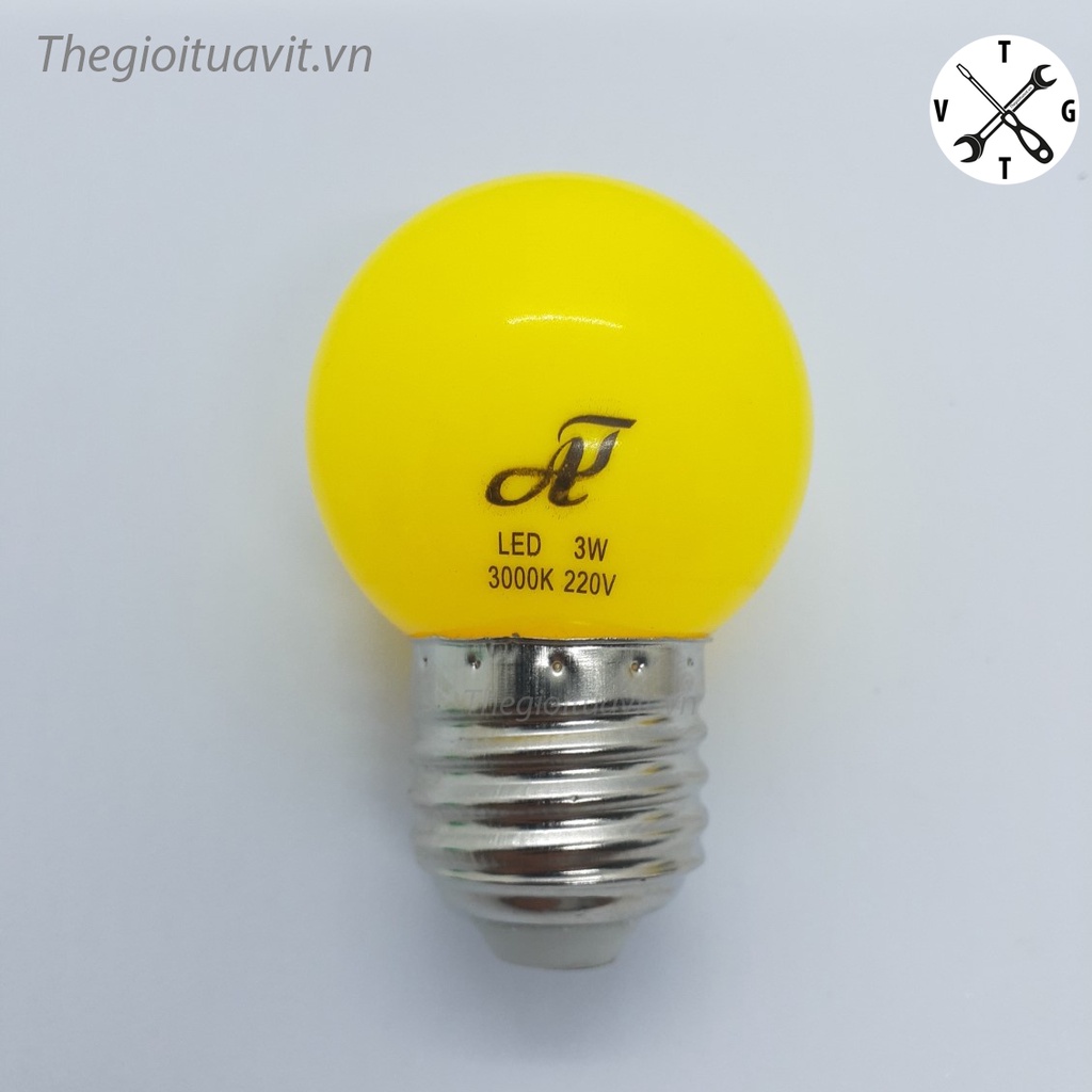 Bóng đèn ngủ, trang trí, đèn thờ LED 3W/dây tóc 5W đui E27