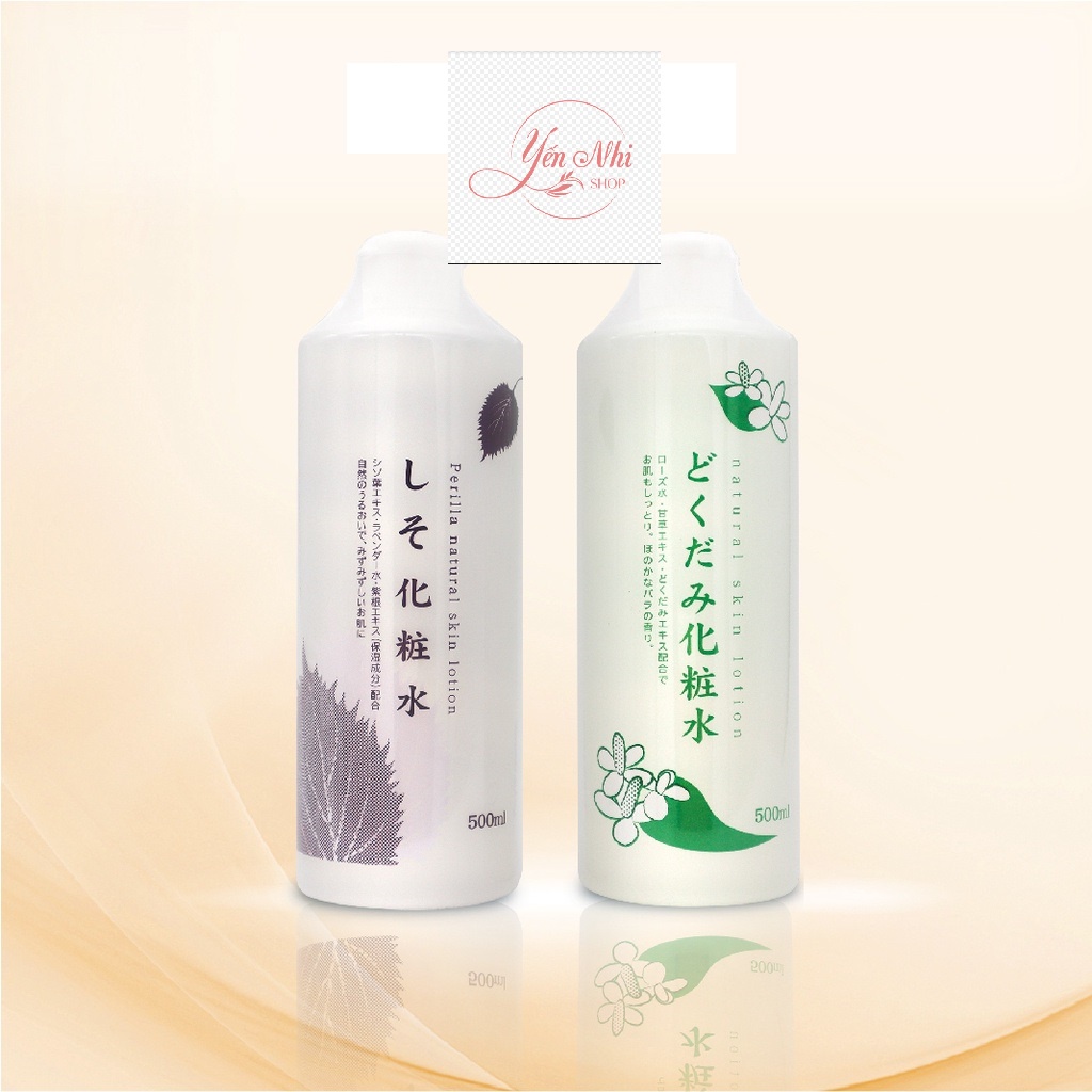 Toner Diếp Cá, Nước Hoa Hồng Tía Tô Dokudami Natural Skin Nhật Bản 500ml