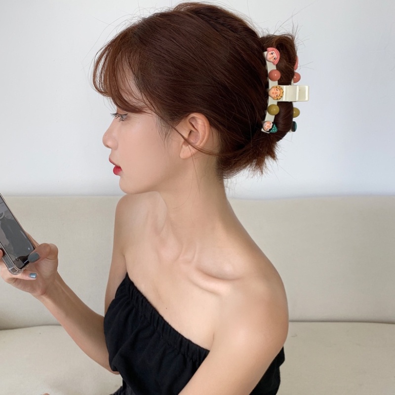 Kẹp Tóc Hình Chú Hề Hoạt Hình Vui Nhộn Phong Cách Hàn Quốc