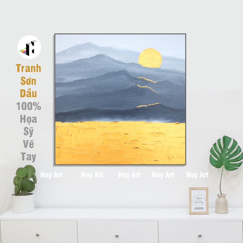 Tranh Sơn Dầu Họa Sỹ Vẽ - Tranh Trừu Tượng Hiện Đại - Mang Nét Nghệ Thuật Cao