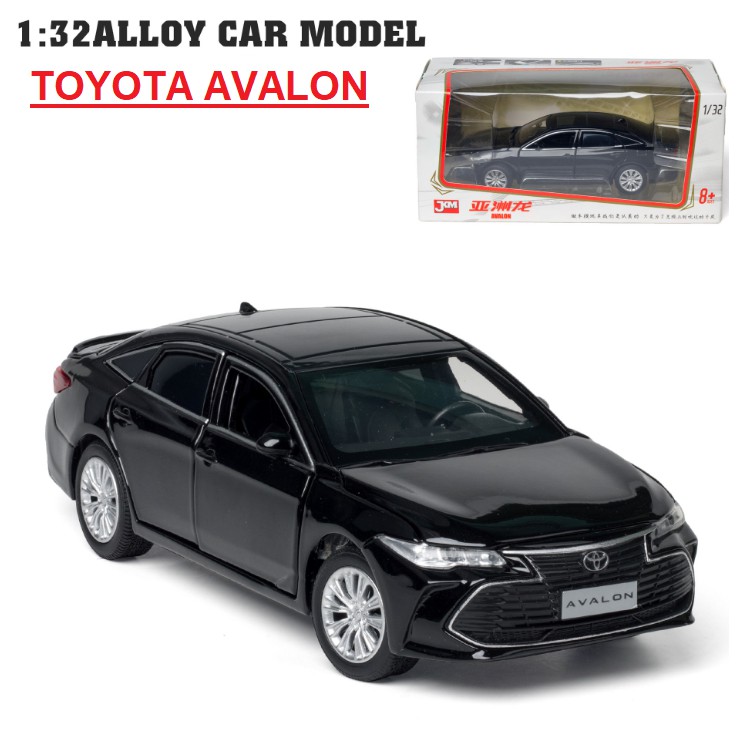 Mô hình xe ô tô Toyota Avalon 1:32 - xe đồ chơi trẻ em bằng kim loại chạy cót có đèn và âm thanh động cơ