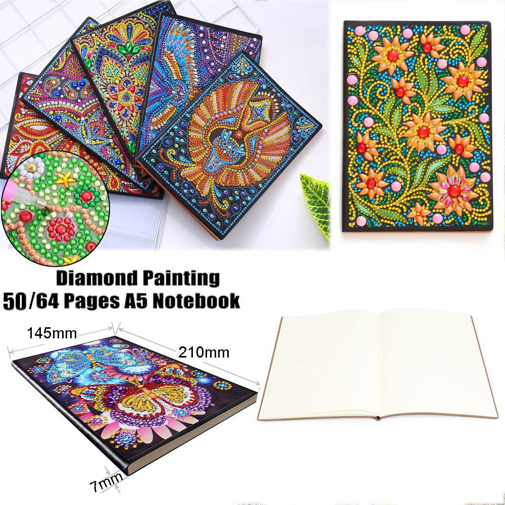 Sổ Tay Khổ A5 50 / 64 Trang Đính Đá Họa Tiết Mandala Độc Đáo