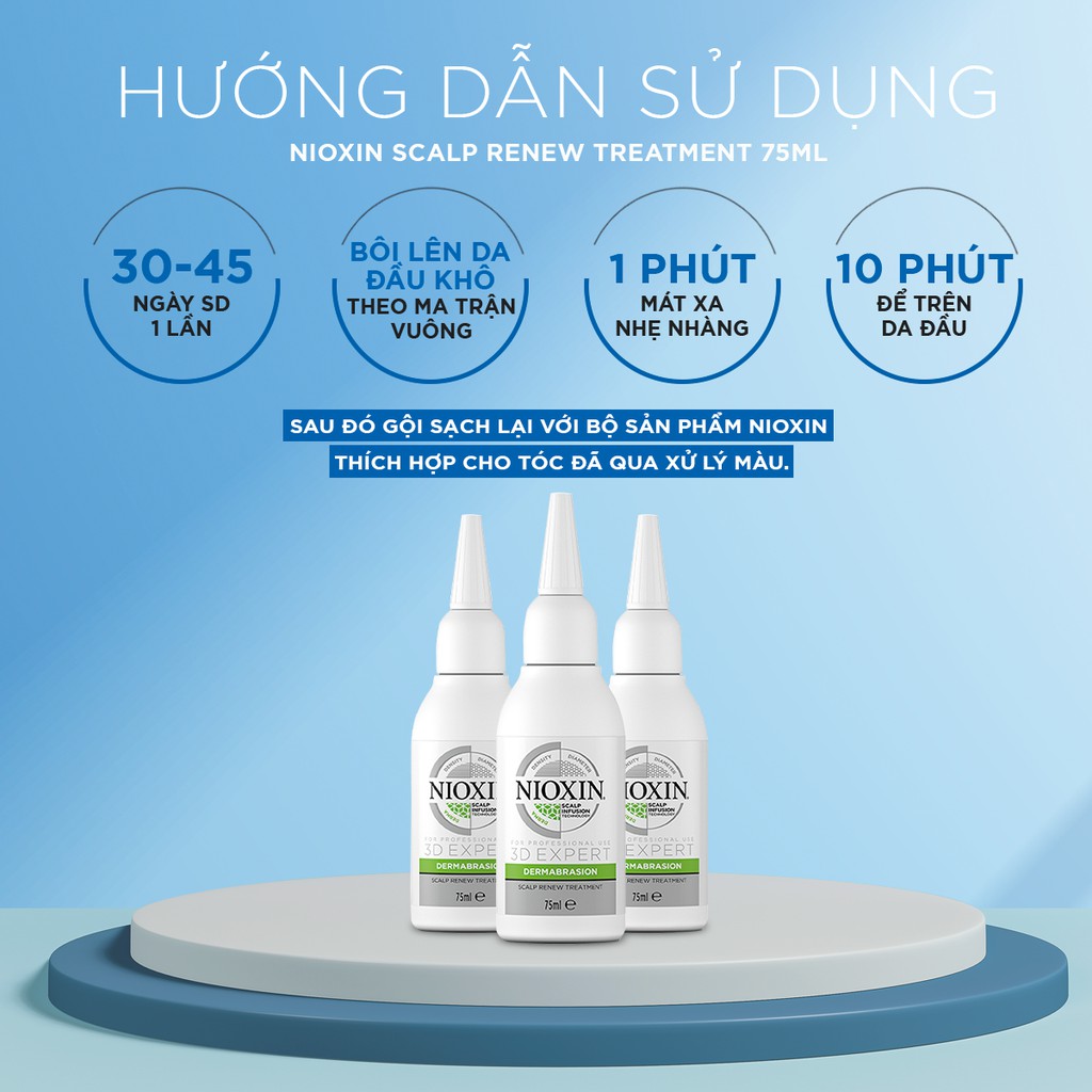 Dưỡng Chất NIOXIN giúp ngăn ngừa rụng và Thoáng mát tóc Scalp Renew Treatment 75ml