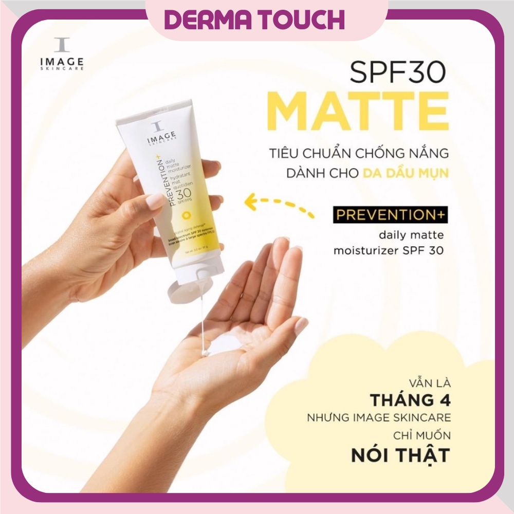 Kem chống nắng Image SPF 30, SPF 50 Size Mini 7g chính hãng có tem, da khô, da dầu, da hỗ hợp -  Derma Touch