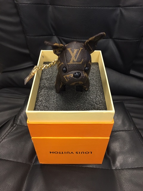 no box--Móc khóa hình cún họa tiết LV thời trang với 5 màu sắc