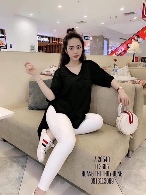Áo phông giấy cổ tim túi ngực( ảnh +video) | BigBuy360 - bigbuy360.vn