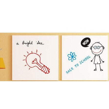 decal bảng viết trắng