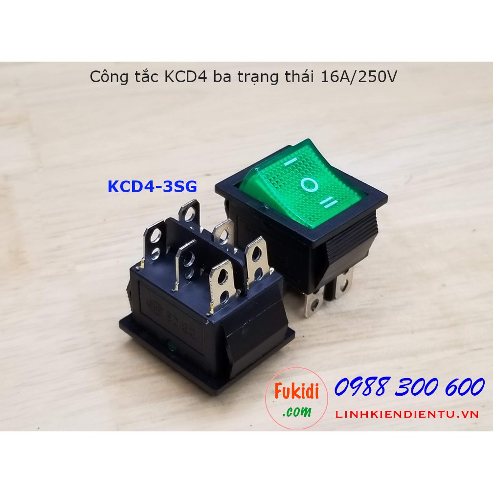 Công tắc bập bênh ba trạng thái KCD4-3S