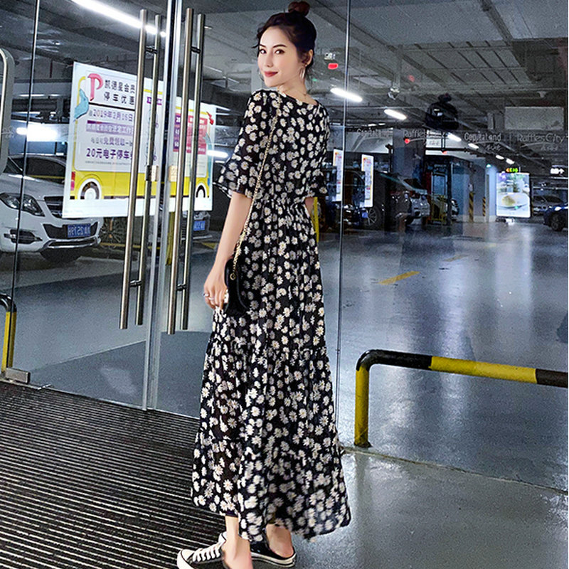 NRVP Đầm hoa phong cách Pháp thời trang nữ