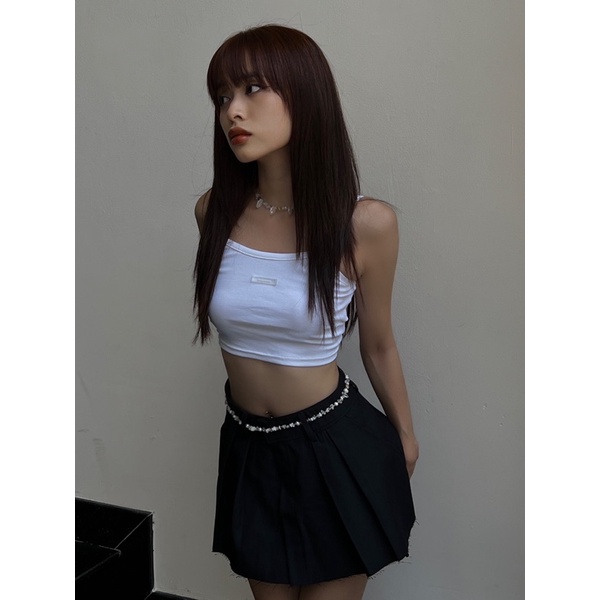 Vòng eo nữ ngọc nước ngọt mix hạt cườm vàng Honniee