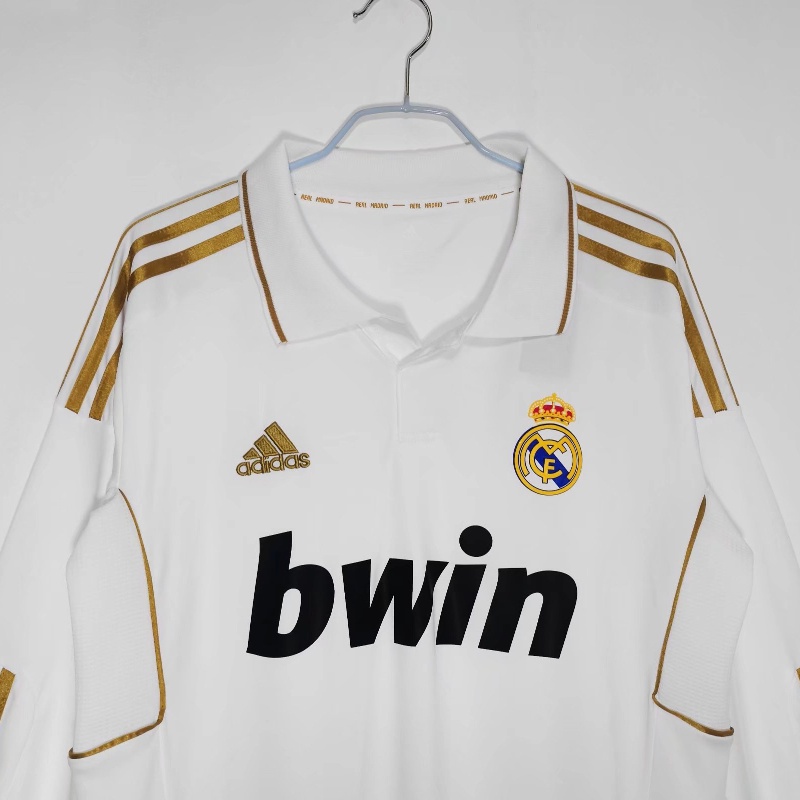 Áo Thun Bóng Đá Tay Dài Đội Real Madrid Mùa Giải 2011/12 Size S-XXL