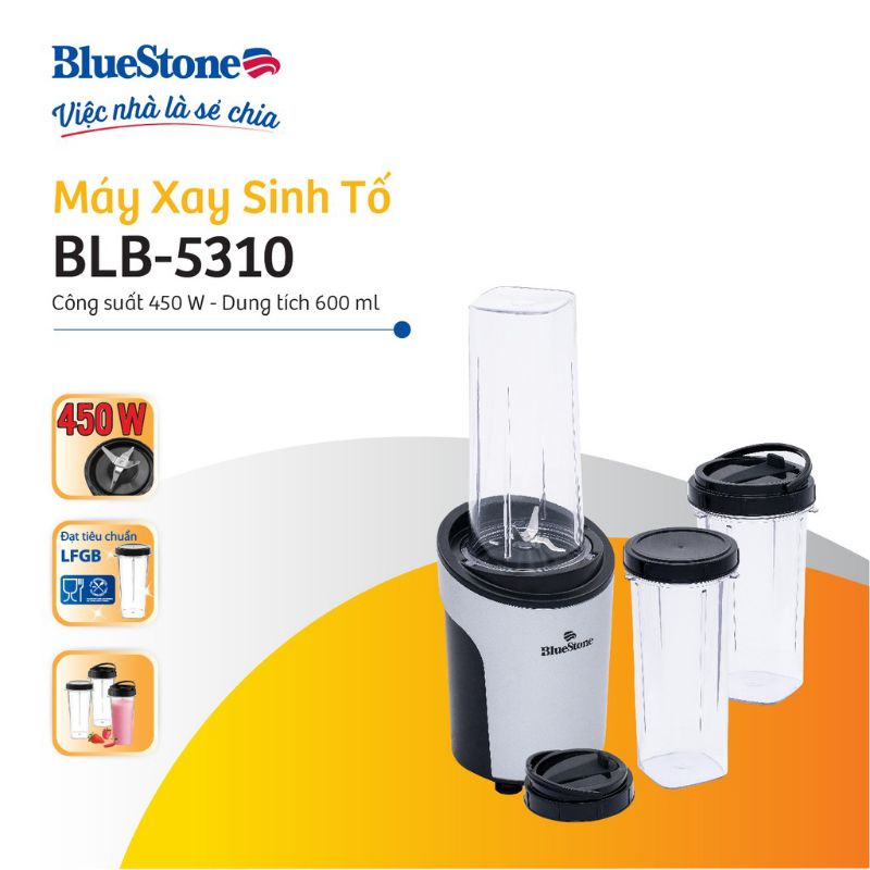 Máy Xay Sinh Tố personal Blender BlueStone BLB-5310 (450W)- Chính hãng