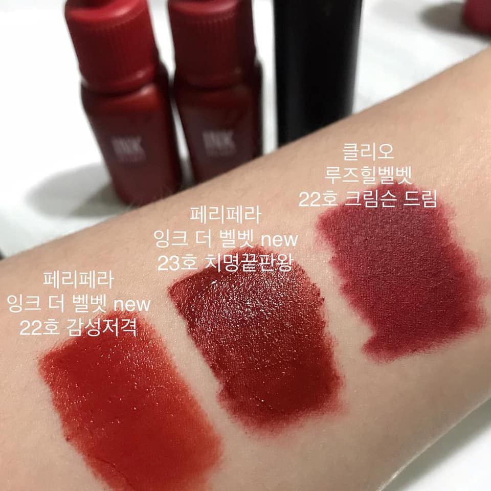 Son Peri's Ink Velvet Màu 23 Đỏ Đất