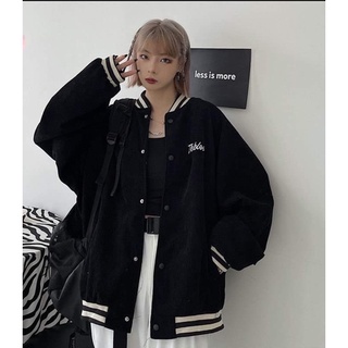 Áo khoác bomber đen trơn,Áo khoác nỉ nam nữ Tkkloe form rộng