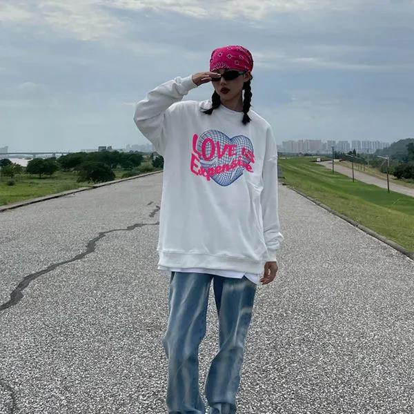 NRVP Áo Thun Nữ Dài Tay Cổ Tròn Thời Trang Hàn